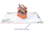 Flower Basket Pop Up Card by Paper Love