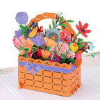 Flower Basket Pop Up Card by Paper Love