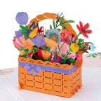 Flower Basket Pop Up Card by Paper Love