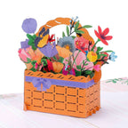 Flower Basket Pop Up Card by Paper Love