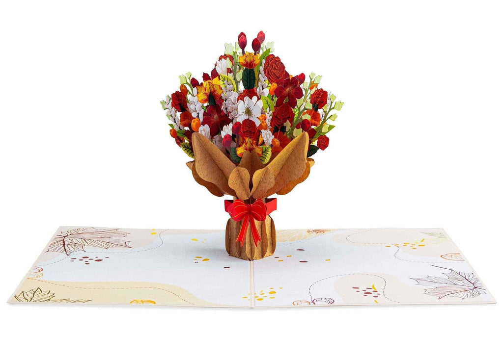 Fall Flower Bouquet Pop Up Card by Paper Love