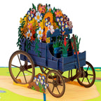 Flower Wagon Pop Up Card by Paper Love