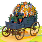 Flower Wagon Pop Up Card by Paper Love