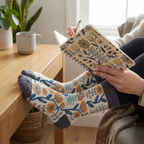 Folk Art Socks and Notebook Bundle