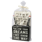 Follow Your Dreams Stationery Gift Set | Giftable | Notebooks, Pencils, Pen Holder by The Bullish Store
