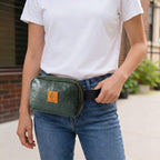 Vegan Leather Belt Bag for Men & Women, Crossbody Fanny Pack