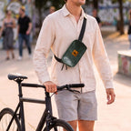 Vegan Leather Belt Bag for Men & Women, Crossbody Fanny Pack
