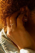 Frosting Crystal Sterling Silver Ring by Fair Anita