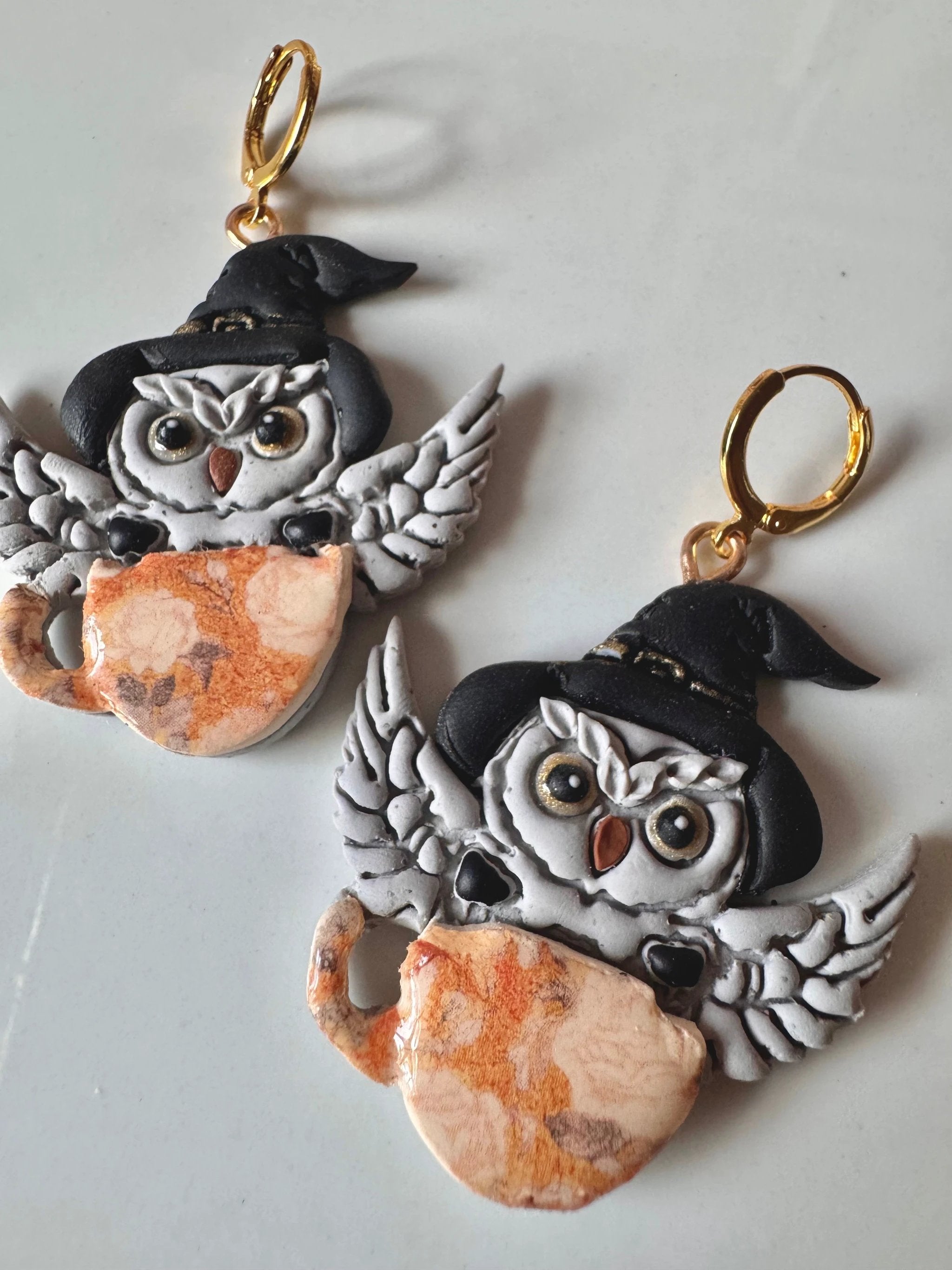 Owls in Teacups Earrings by Shop Something Earthy