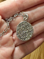 Floral Crest Necklace by AdoreJules Designs