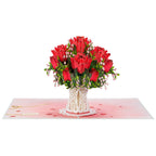 Lovely Roses Bouquet Oversized Pop Up Card with Keepsake by Paper Love