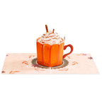 Pumpkin Latte Frndly Pop Up Card by Paper Love