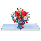 HugePop Joyous Flower Bouquet Pop Up Christmas Card by Paper Love