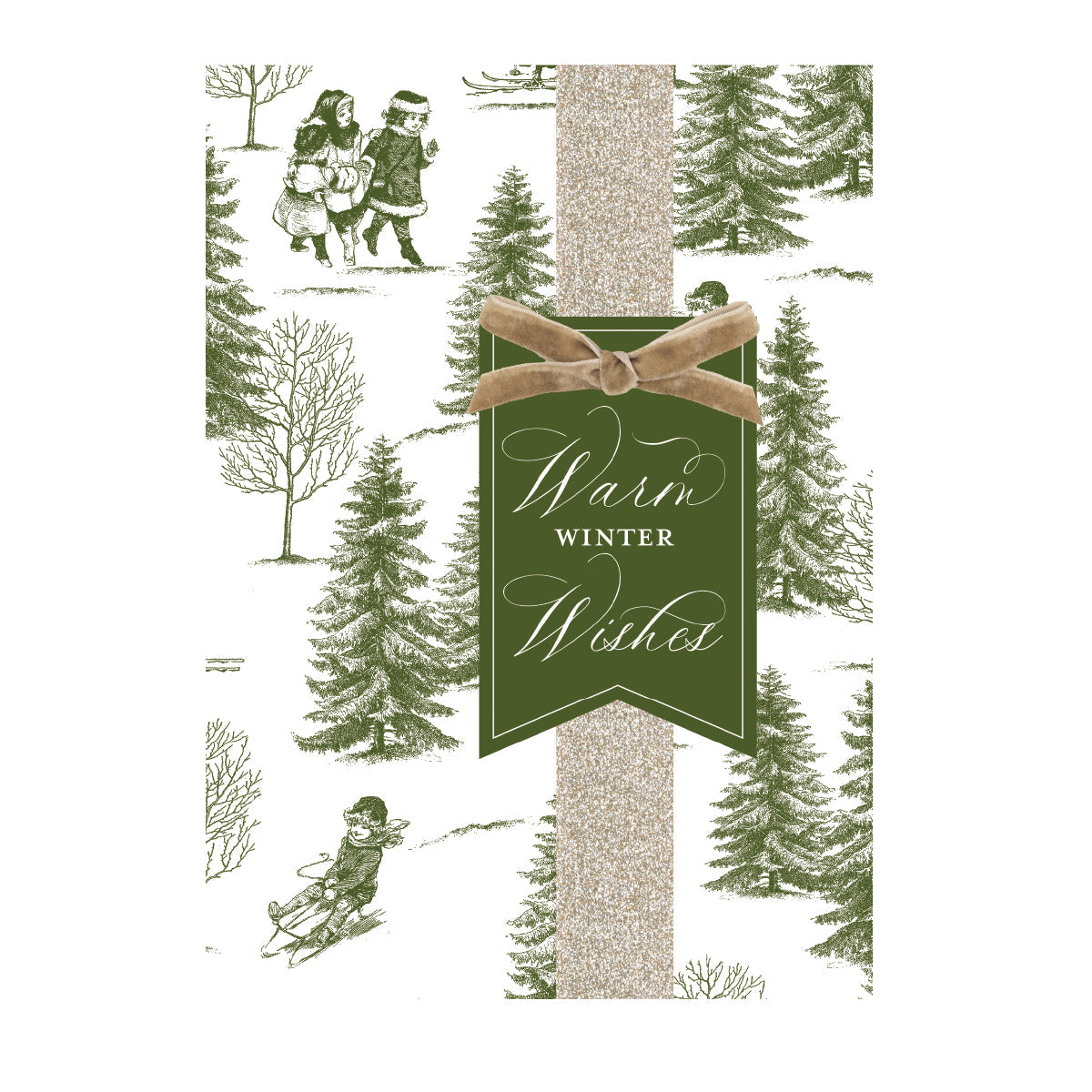 Winter Toile Boxed Card 10 ct