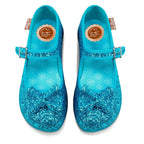 Chocolaticas® Glitter Ice Women's Mary Jane Flat by Hot Chocolate Design