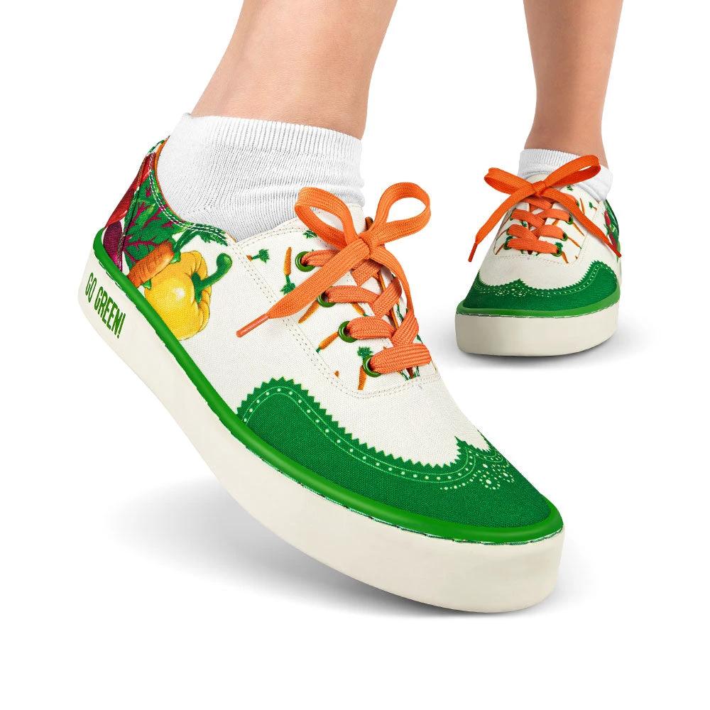 Go Green Casual Sneaker by Hot Chocolate Design