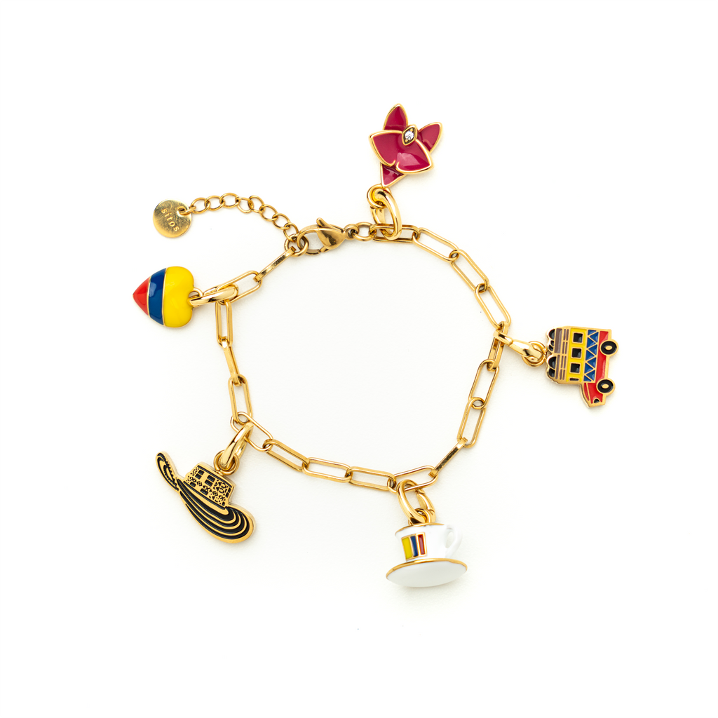 Paperclip Chain Bracelet - Colombian Charms Collection by SITOS