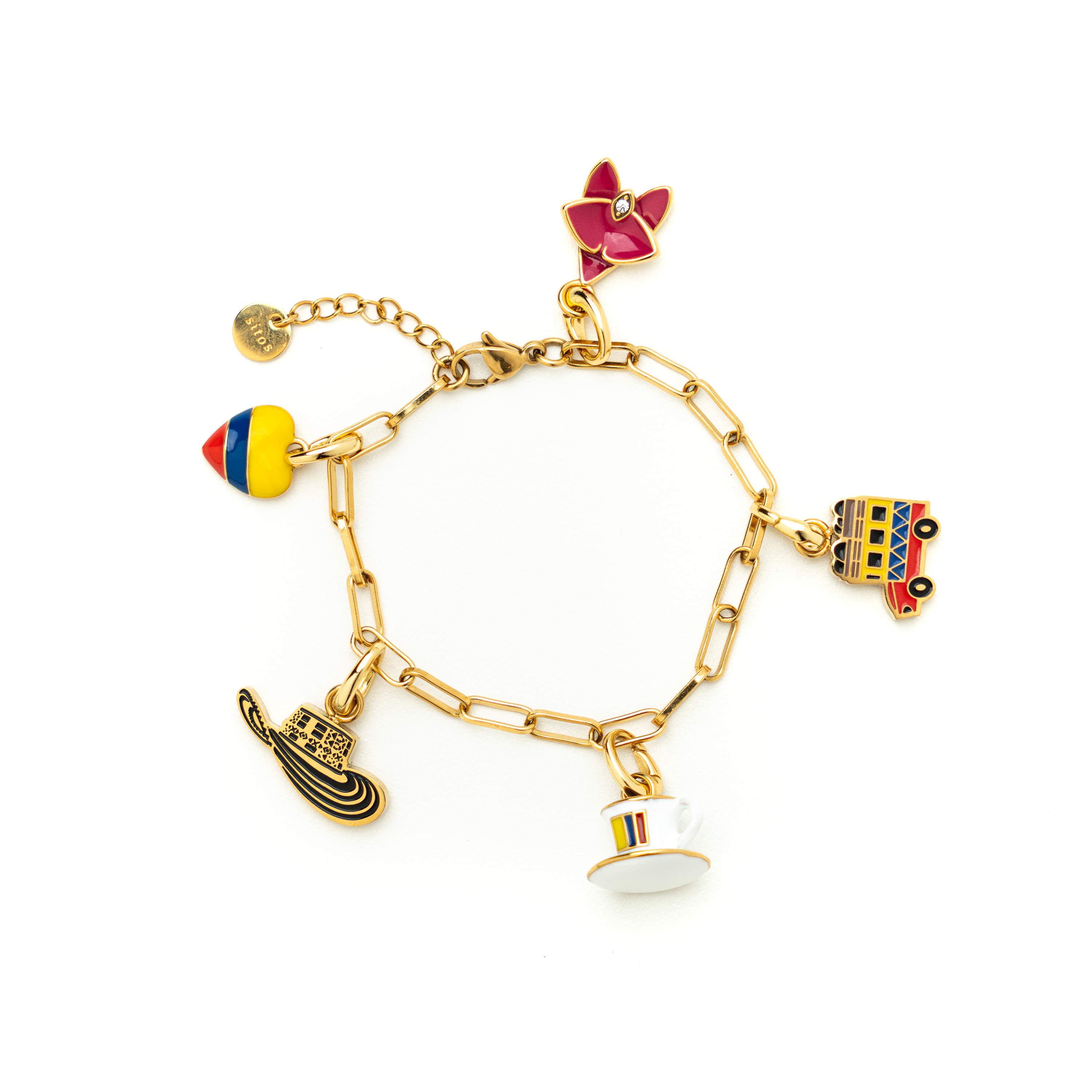 Paperclip Chain Bracelet - Colombian Charms Collection by SITOS