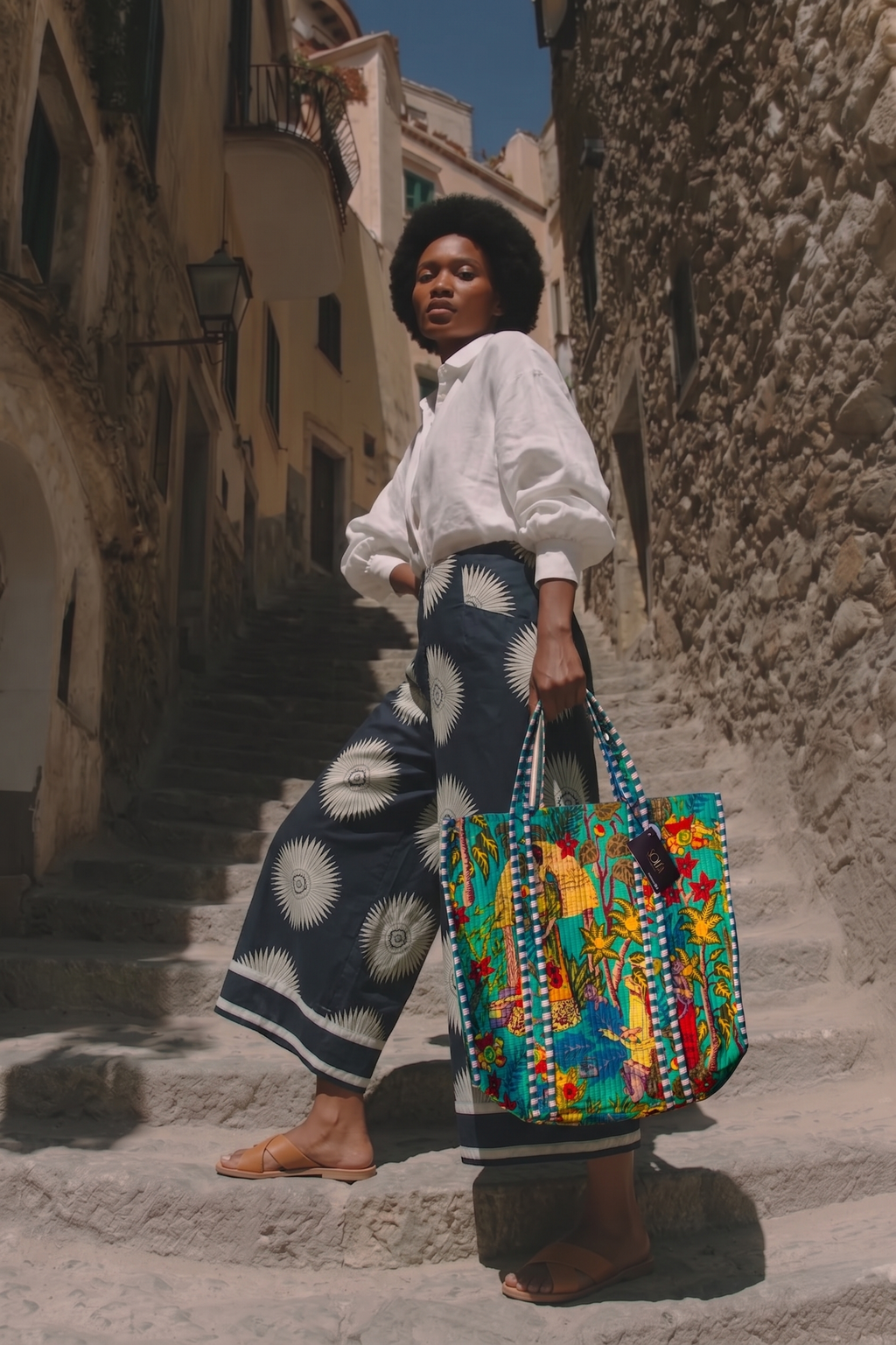 Soléa Cotton Kahlo Tote
