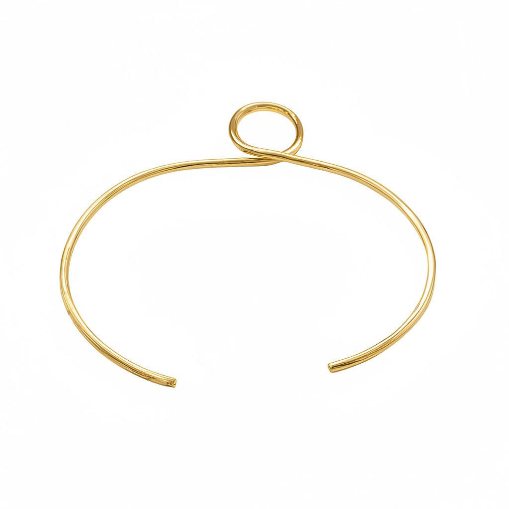 Leo Brass Choker Necklace, Brass Geometric Circle Collar