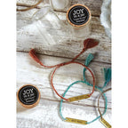 Moi + Toi Love Notes Adjustable Bracelet | In a Giftable Glass Jar with Cork Lid