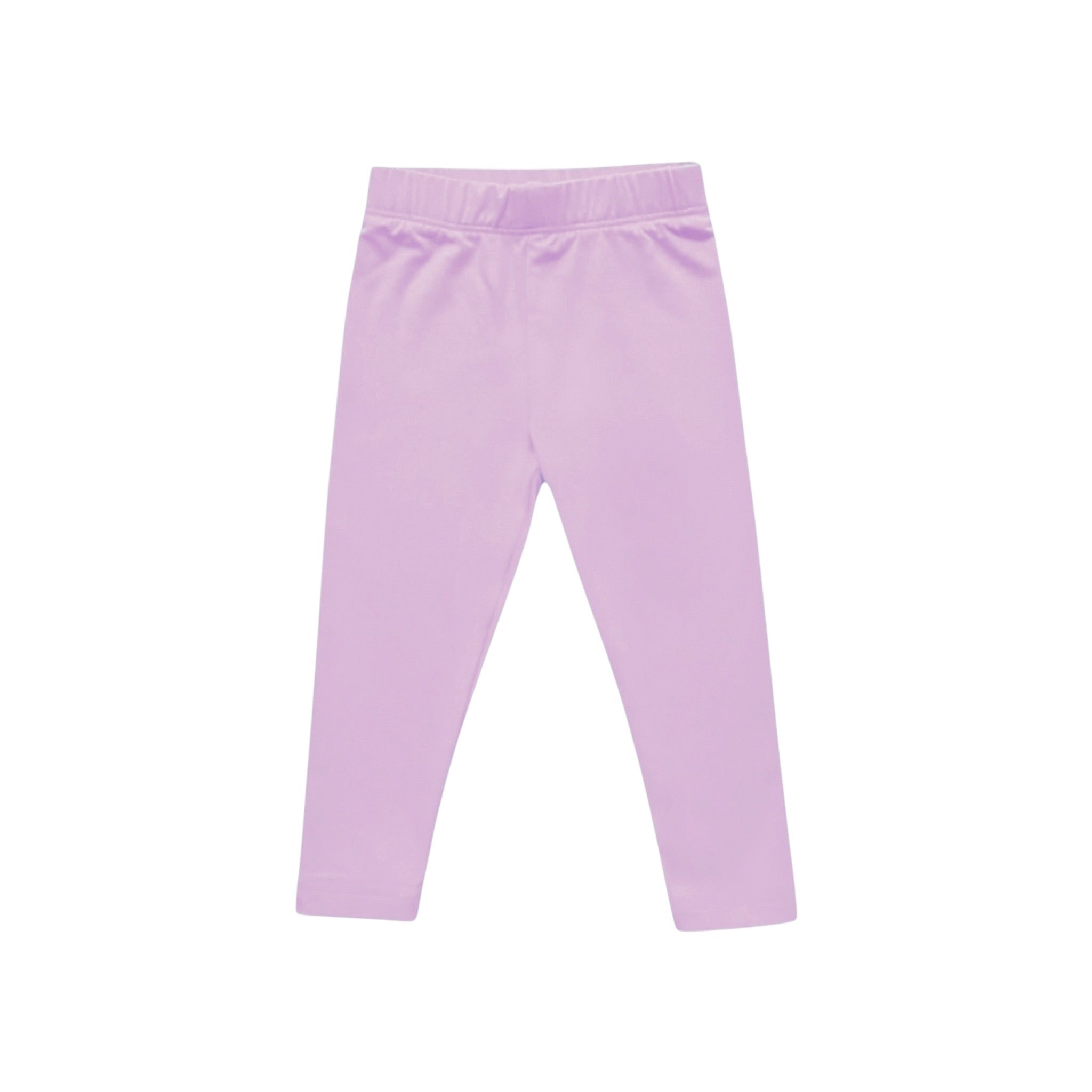 Girls' Basic Everyday Bamboo Leggings in Lavender