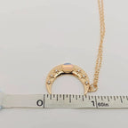 Golden Star Moon Inlaid Opal Pendant Necklace | Fashion Chain Jewelry by The Bullish Store