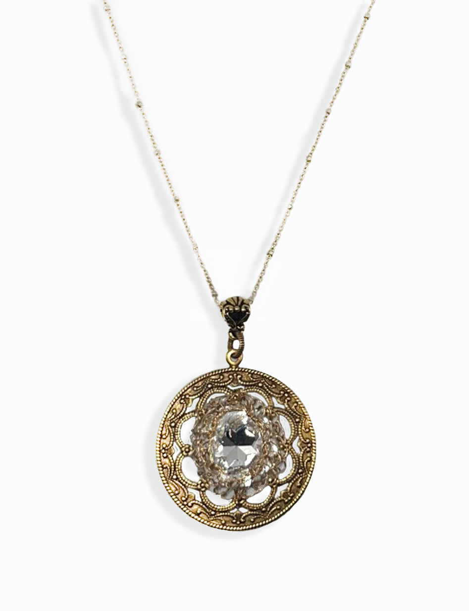 Gold filled & Swarovski necklace