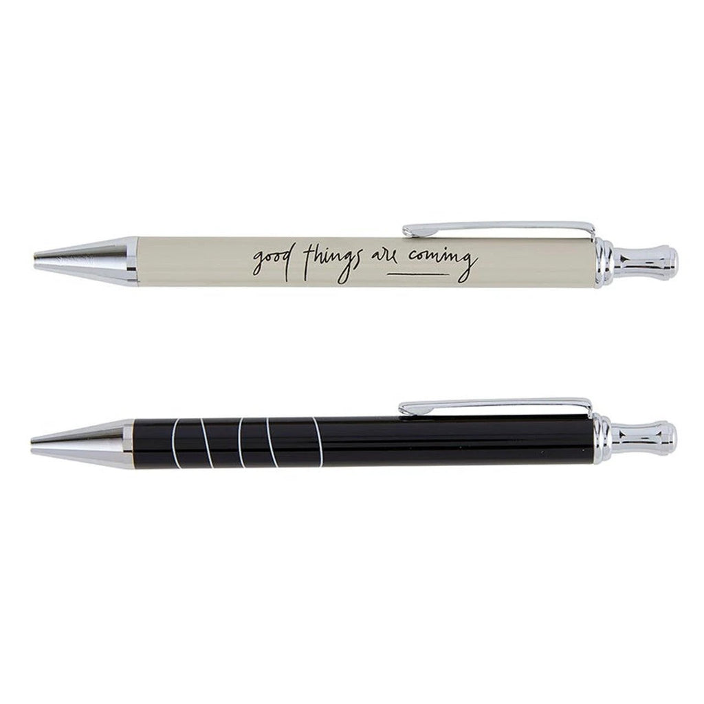 Good Things Are Coming Pen Set | Set of 2 Giftable Pens in Box | Refillable by The Bullish Store