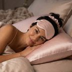 Goodnight Gorgeous Pink Satin Sleep Set | Pillowcase Sleep Mask Scrunchie Gift Set For Her