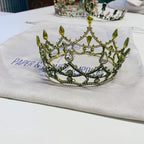 Gothic Structures Mini Crown Tiara in Antiqued Gold by The Bullish Store