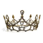 Gothic Structures Mini Crown Tiara in Antiqued Gold by The Bullish Store