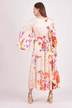 Grasie Floral Ruffle Maxi Dress by Raas