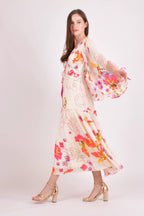 Grasie Floral Ruffle Maxi Dress by Raas
