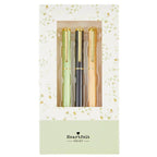 Gratitude 3 Piece Pen Set | Set Of 3 Giftable Pens in Floral Box | Refillable | Gifts For Her by The Bullish Store