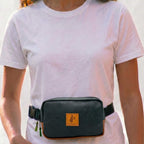 Vegan Leather Belt Bag for Men & Women, Crossbody Fanny Pack