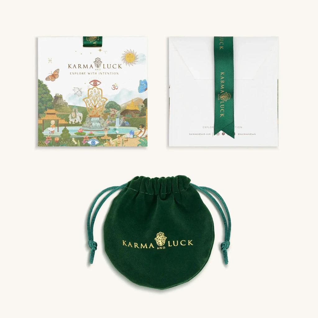 In Full Bloom Diamond Lotus Charm Bracelet by Karma and Luck