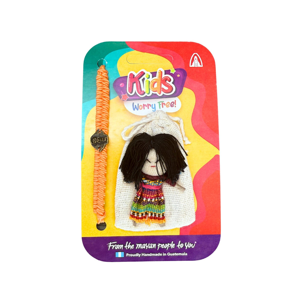 Guatemalan Worry Doll with Bracelet