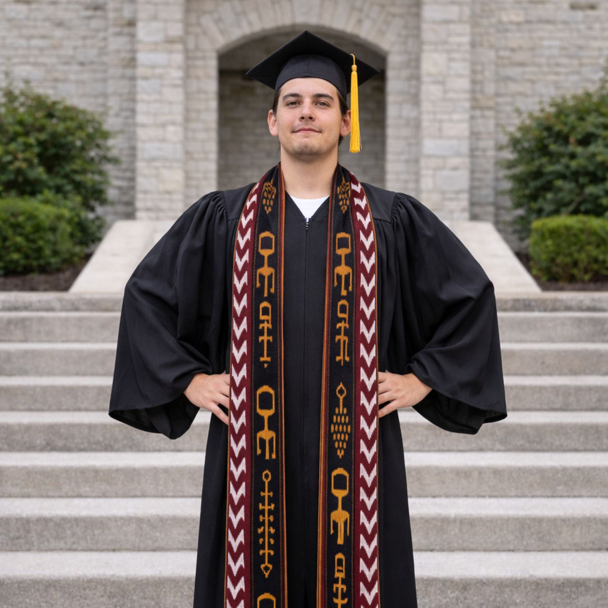 Guatemalan Woven Graduation Stole – Ember