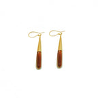 Guru Dangle Teardrop Horn Earrings