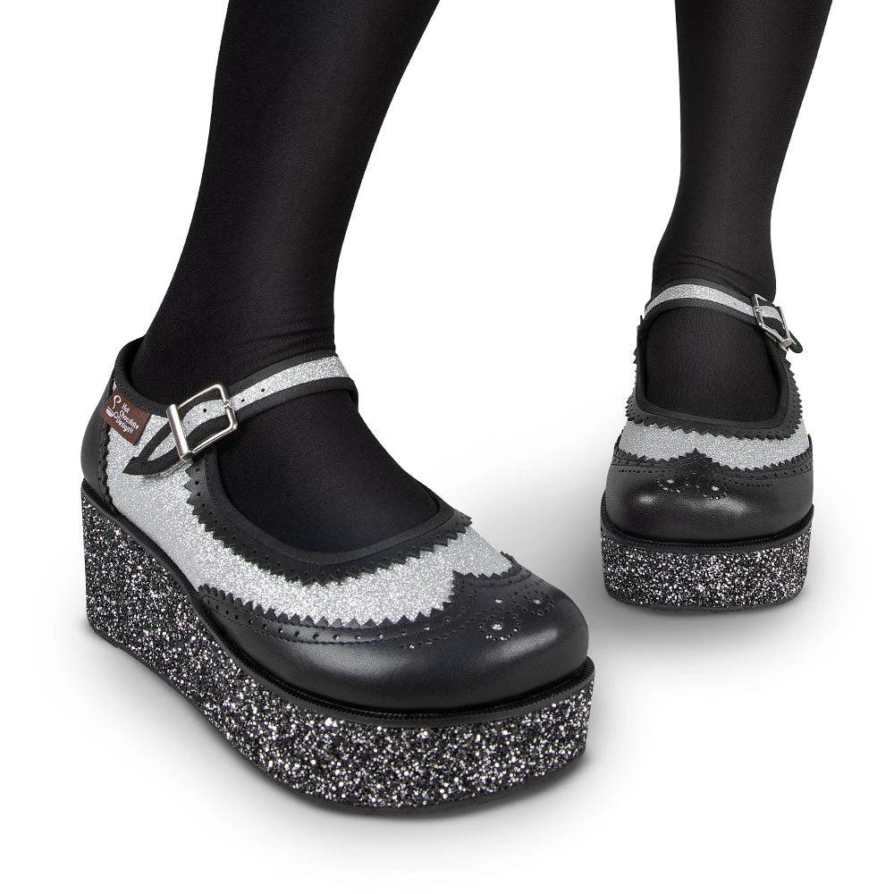 Chocolaticas® Havana Glitter Women's Mary Jane Platform by Hot Chocolate Design