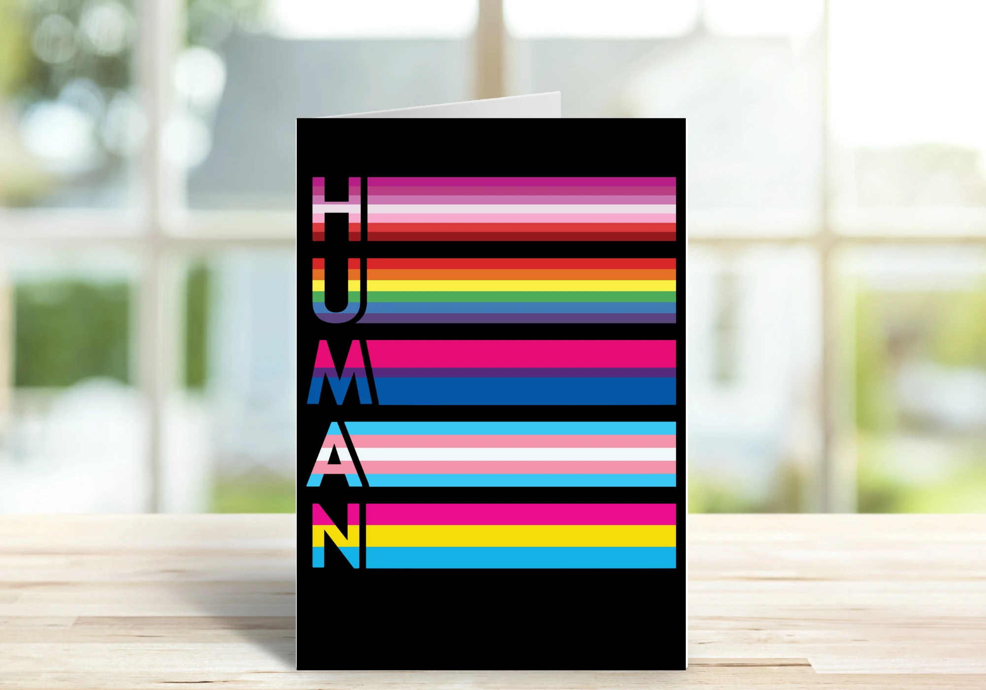 HUMAN Card by RainBee Designs LLC