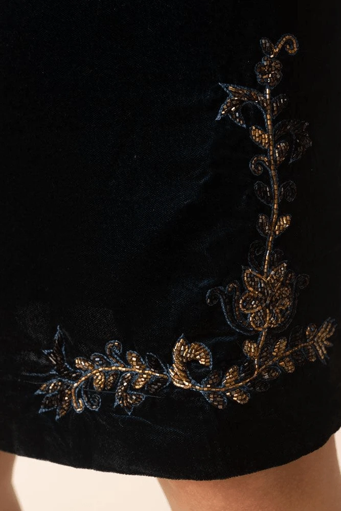 Binni Velvet Mini Dress by Raas