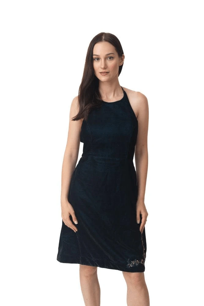 Binni Velvet Mini Dress by Raas