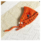 Handmade Crochet Cute Headband in Orange| Bohemian Style Headpiece by The Bullish Store