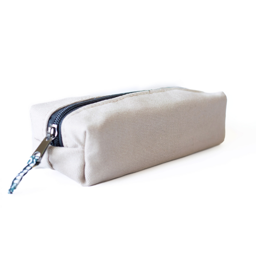 Canvas Pencil Pouch, Zipper Pencil Bag Case
