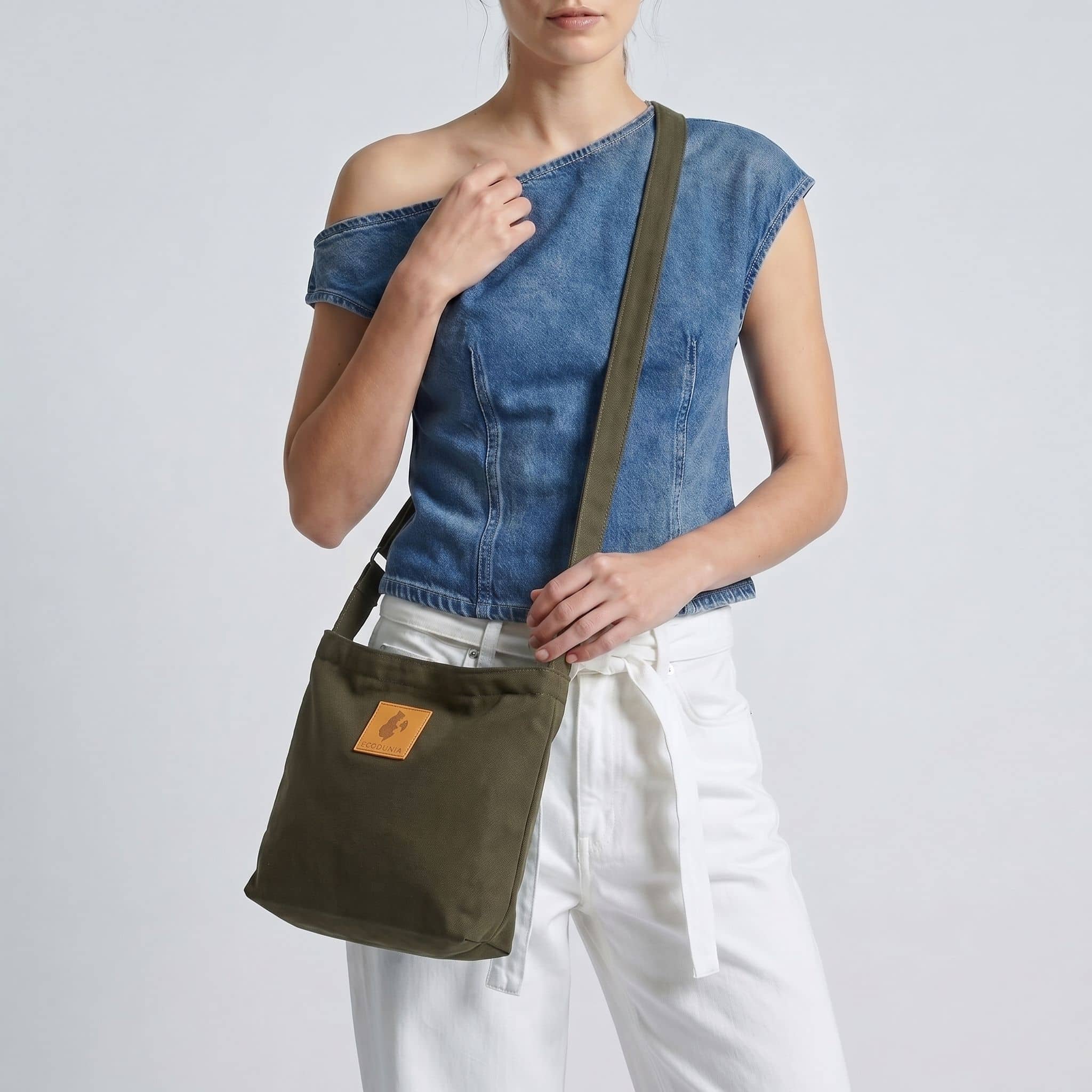 The Mini Amani Canvas Crossbody Bag Unisex