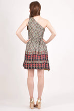 Hazel Boho One Shoulder Mini Dress by Raas