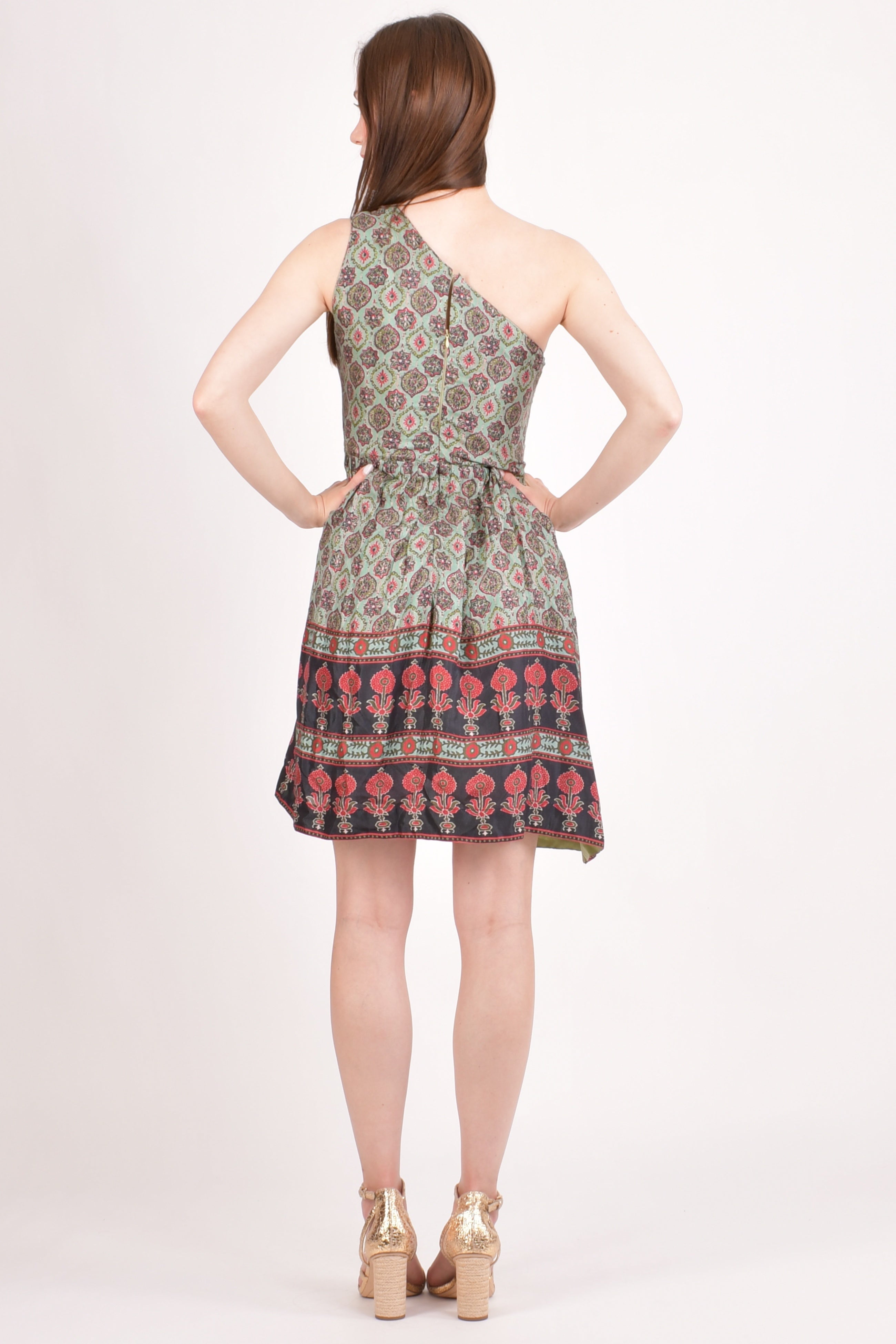 Hazel Boho One Shoulder Mini Dress