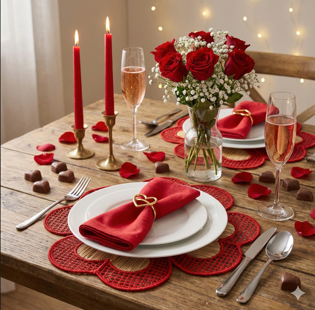 Heart Clover Handwoven Iraca Placemat by MacondoForever